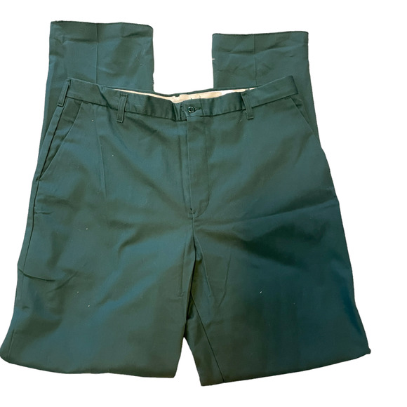 Cintas 945 Comfort Flex Green Work Dress Pants Trousers Men's Size 38 X 37 - Picture 2 of 7